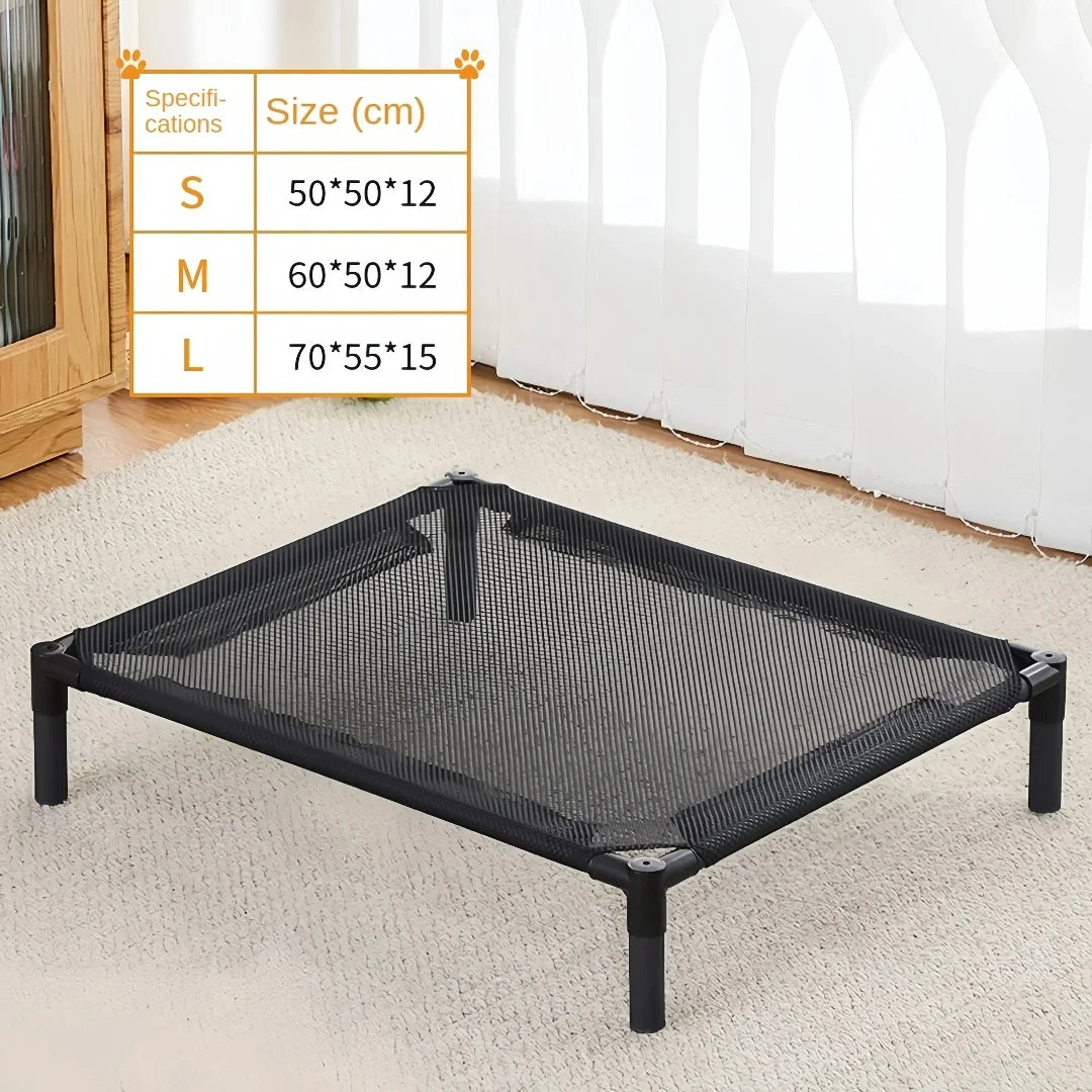 Elevated Folding Pet Bed - Portable Washable Dog & Cat Camping Bed