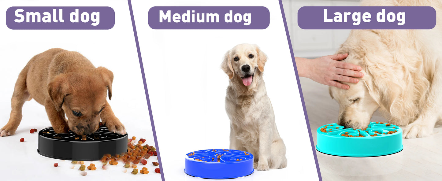 Slow Feeder Dog Bowl - Non-Slip, Anti-Gulping, Eco-Friendly Dish