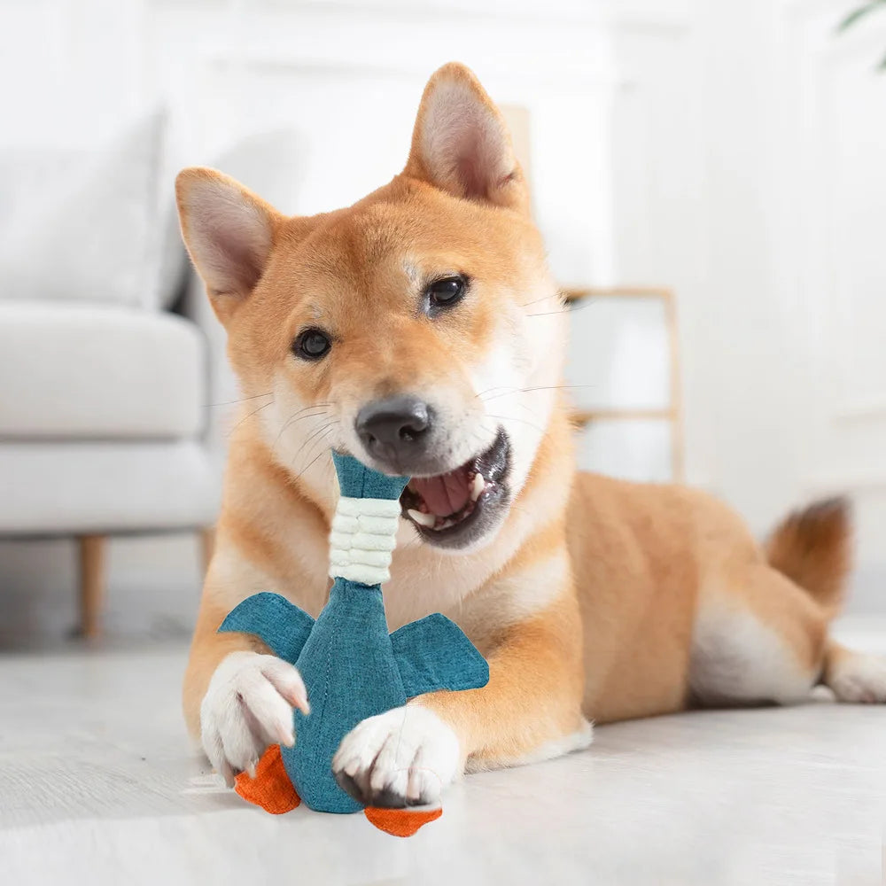 Geese Sound Pet Toy - Bite-Resistant, Teeth Cleaning Toy for Dogs & Cats