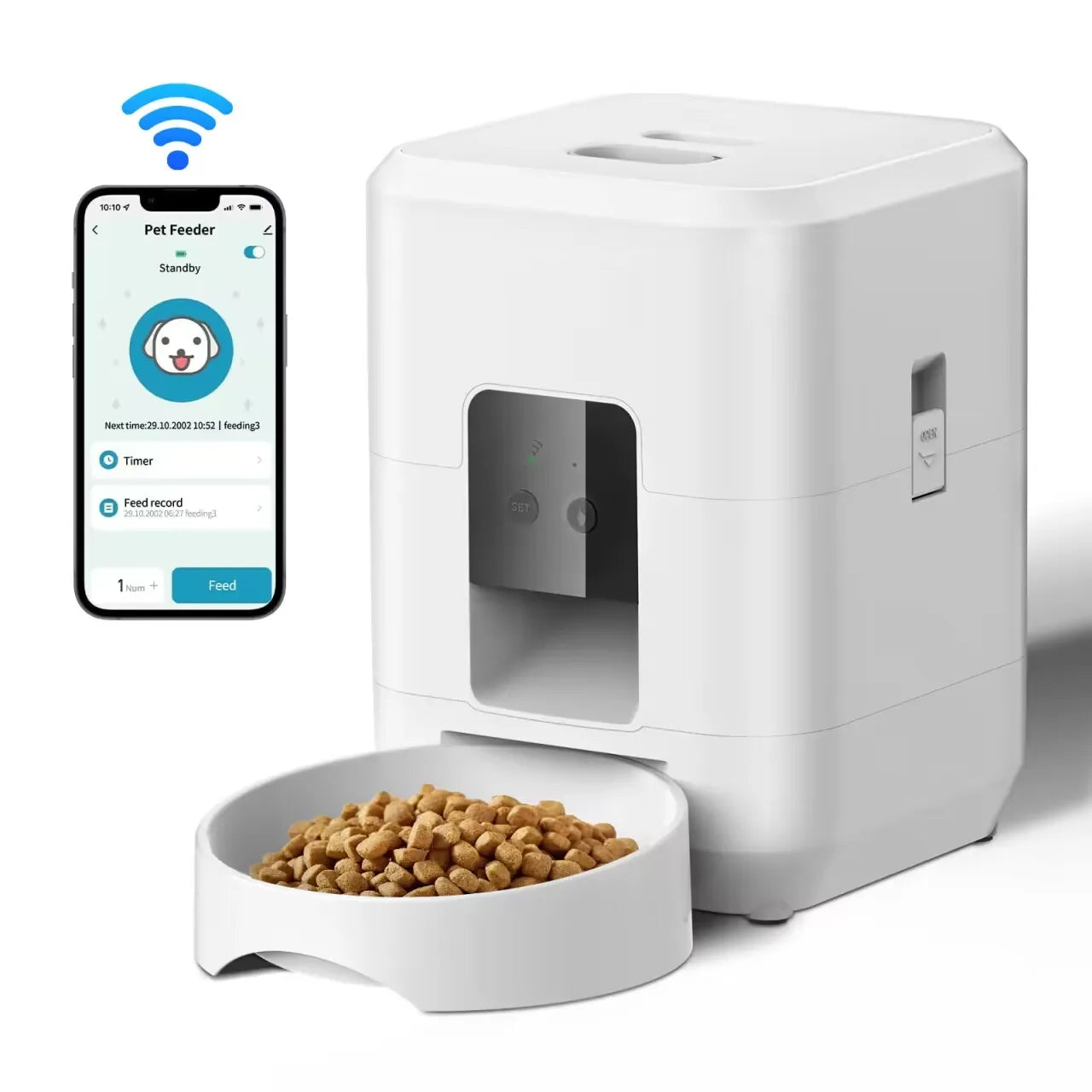 Smart Automatic Slow Feeder - Timed Quantitative Cat & Dog Food Dispenser