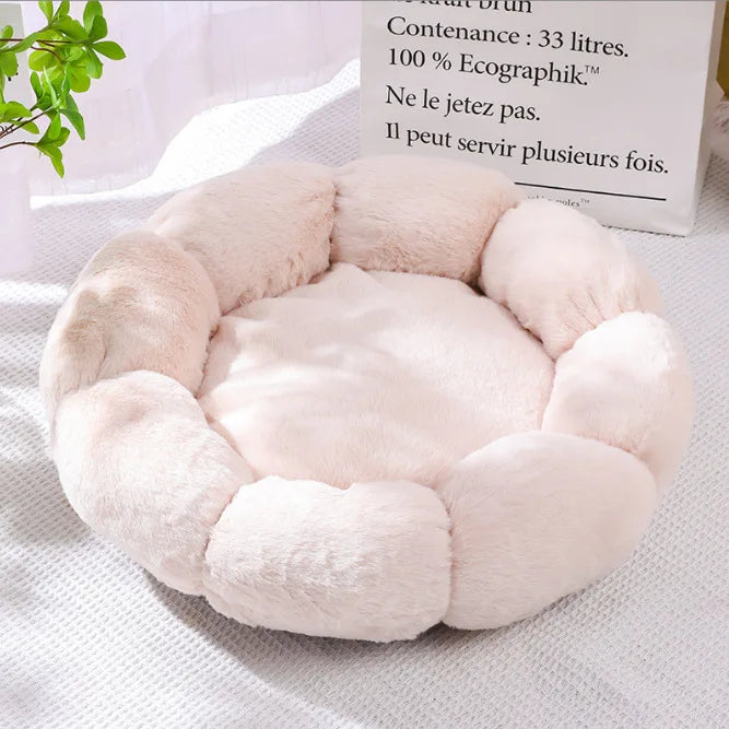 Flower-Shaped Pet Bed – Comfortable Sleep Mat for Large Dogs