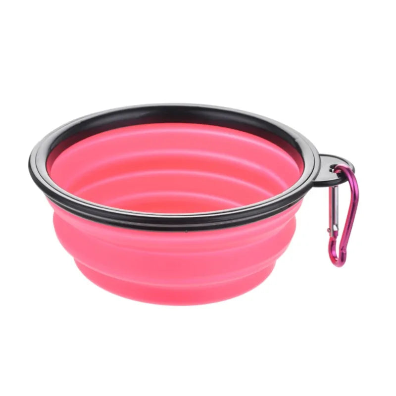 Portable Silicone Collapsible Pet Bowl - Durable Travel Food & Water Bowl
