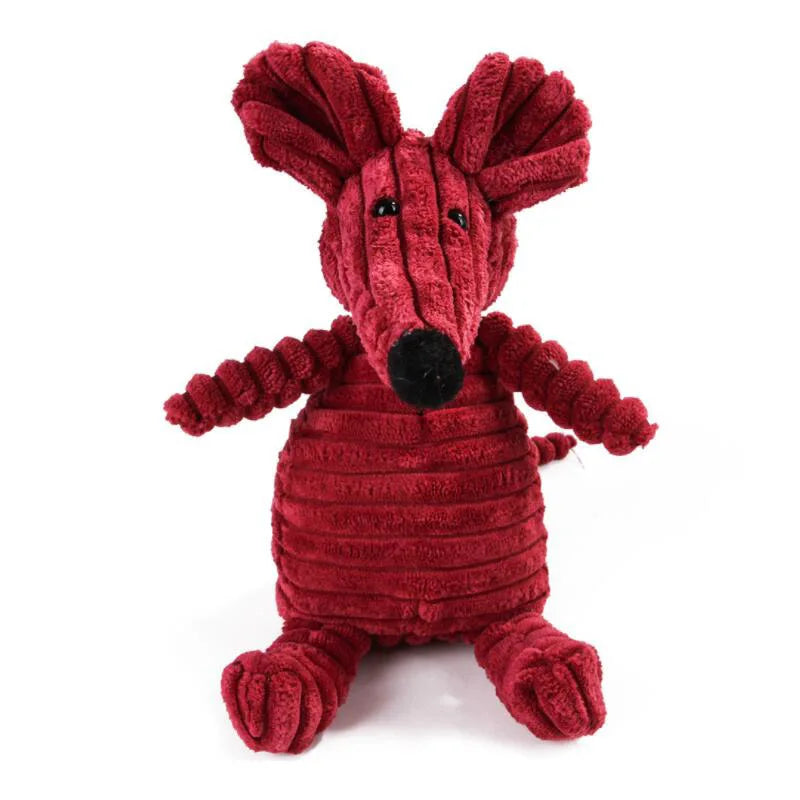Plush Squeaky Dog Toy - Bite-Resistant Animal Toy for Puppies & Dogs