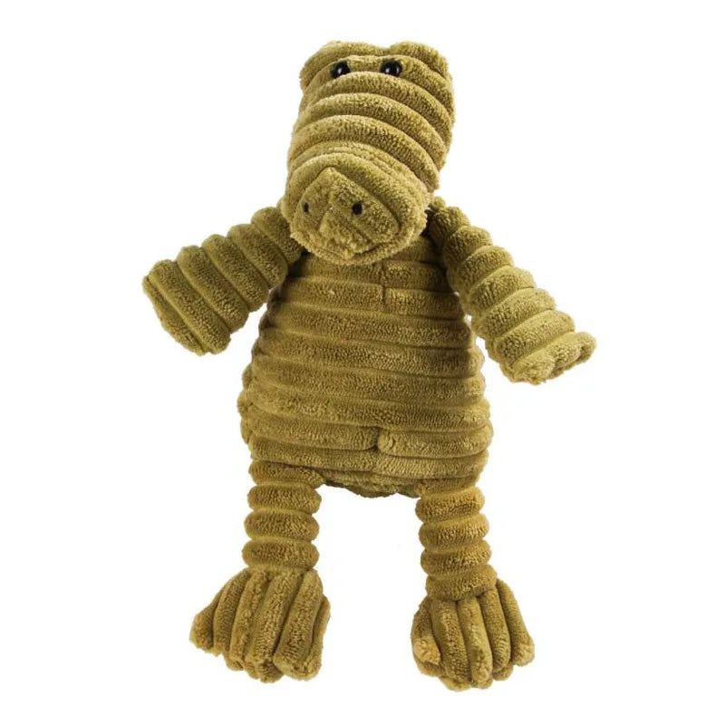Plush Squeaky Dog Toy - Bite-Resistant Animal Toy for Puppies & Dogs