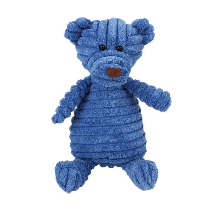 Plush Squeaky Dog Toy - Bite-Resistant Animal Toy for Puppies & Dogs