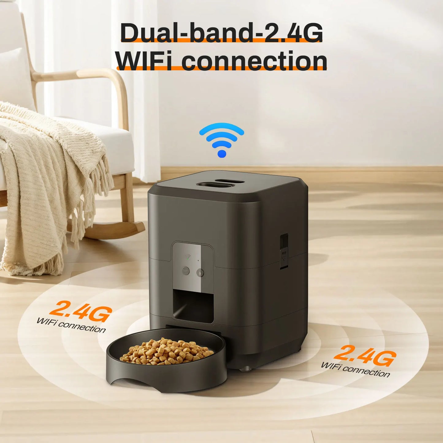 Smart Automatic Slow Feeder - Timed Quantitative Cat & Dog Food Dispenser