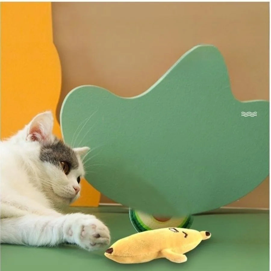 Cute Plush Cat Chew Toy - Cartoon Molar Bite & Interactive Play