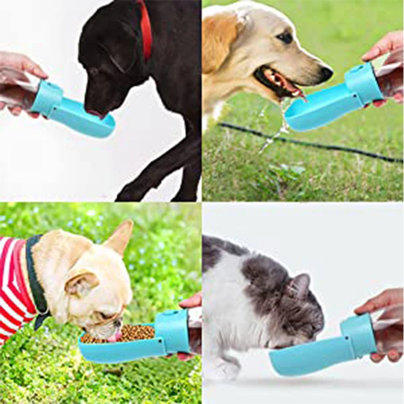 Original Design 300 ml Portable Pet Dog Water  Bottle for Walking Feeder for Dogs Folded Bottle Water Dispenser
