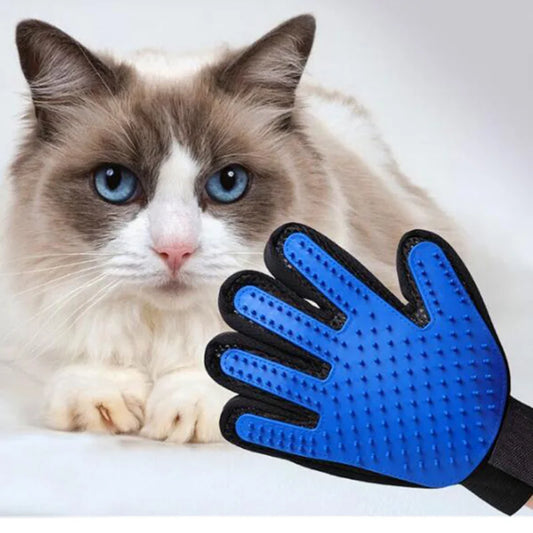 Pet Grooming Glove - Deshedding Brush & Massage Tool for Cats & Dogs