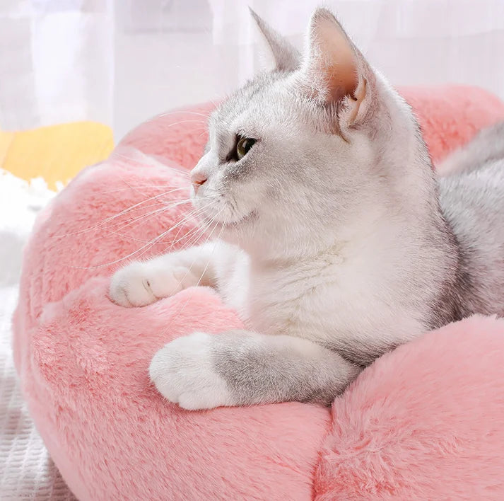 Flower-Shaped Pet Bed – Comfortable Sleep Mat for Large Dogs
