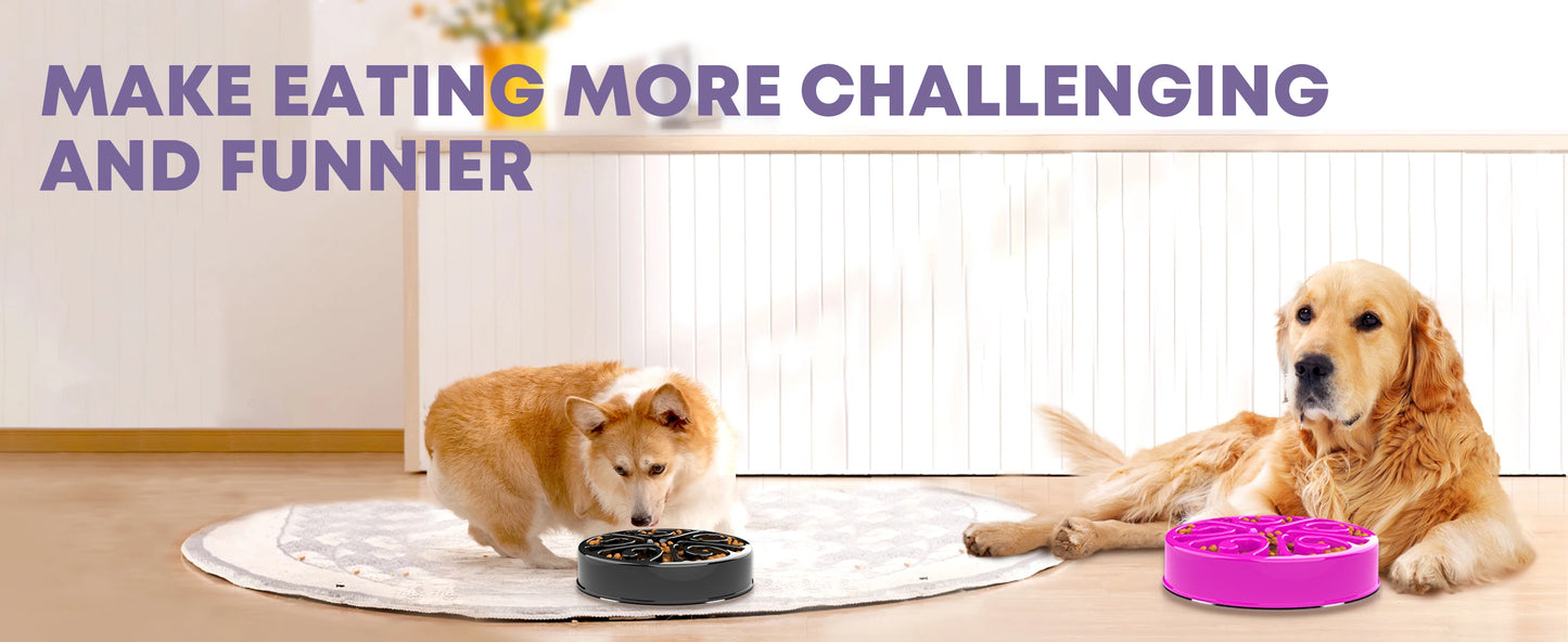 Slow Feeder Dog Bowl - Non-Slip, Anti-Gulping, Eco-Friendly Dish