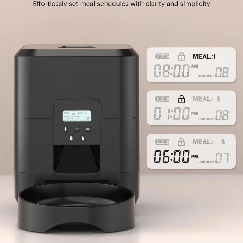 Smart Automatic Slow Feeder - Timed Quantitative Cat & Dog Food Dispenser