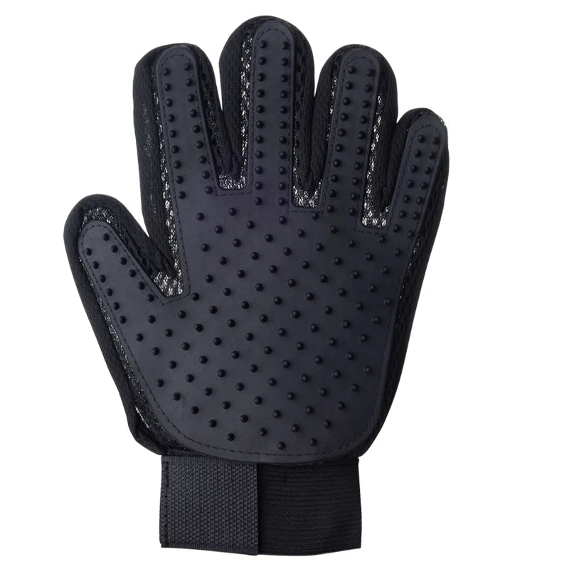 Pet Grooming Glove - Hair Deshedding Brush & Massage Comb for Cats & Dogs