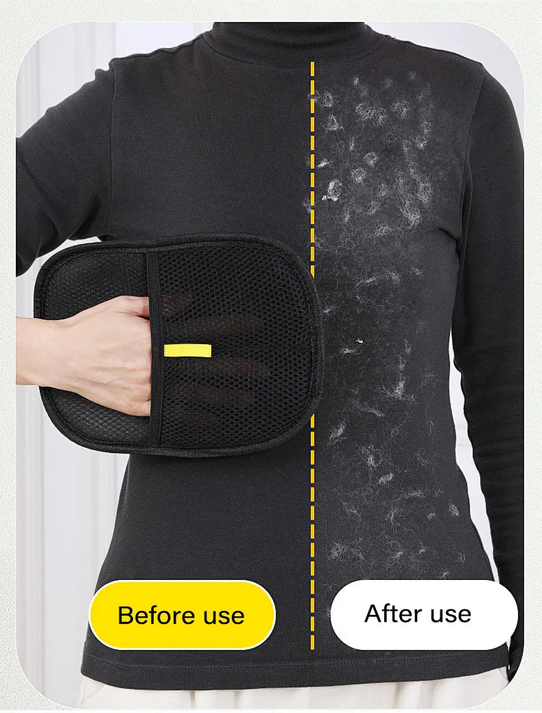 Static Dedusting Pet Grooming Gloves - Hair Remover for Dog & Cat