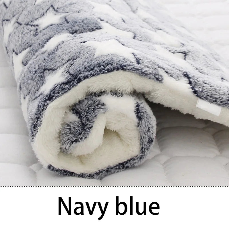 Soft Thickened Pet Sleeping Mat - Washable Warm Fleece Blanket