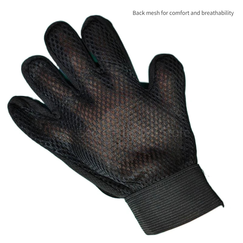 Pet Grooming Glove - Hair Deshedding Brush & Massage Comb for Cats & Dogs