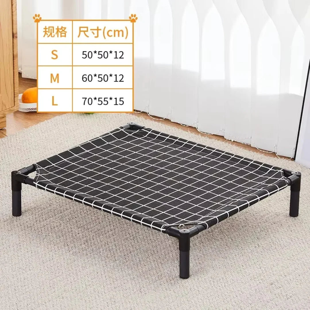 Elevated Folding Pet Bed - Portable Washable Dog & Cat Camping Bed