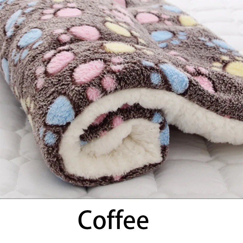 Soft Thickened Pet Sleeping Mat - Washable Warm Fleece Blanket