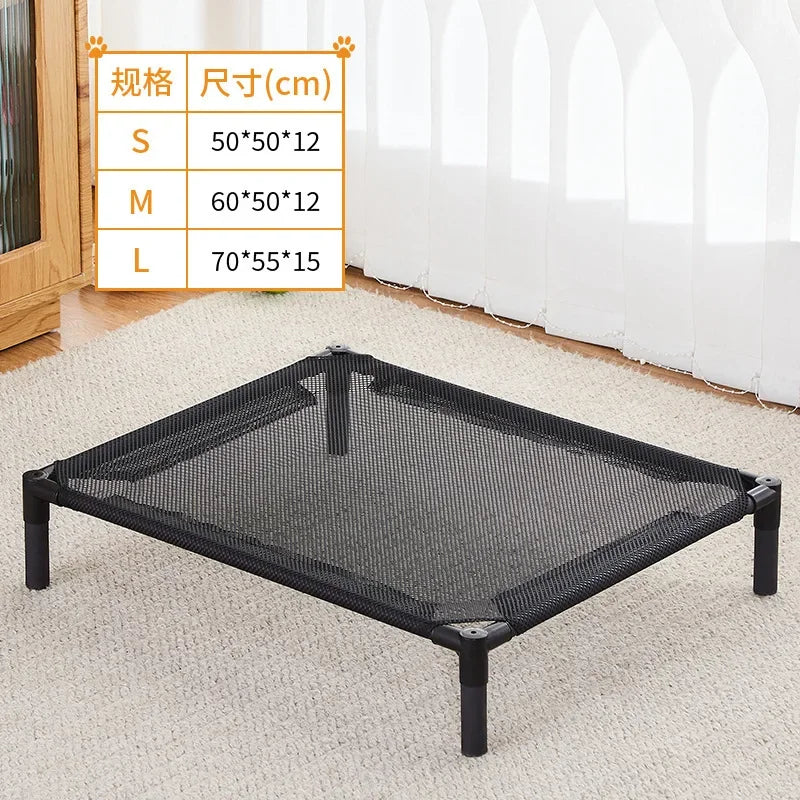 Elevated Folding Pet Bed - Portable Washable Dog & Cat Camping Bed