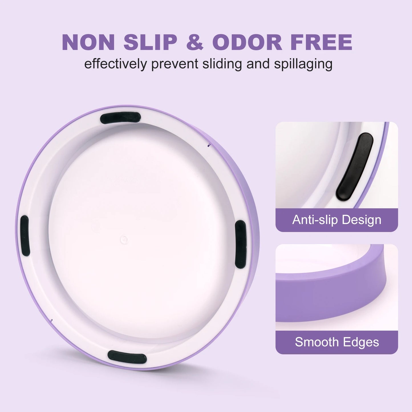 Anti-Gulping Slow Feeder Dog Bowl - Non-Slip Eco Dish for All Sizes