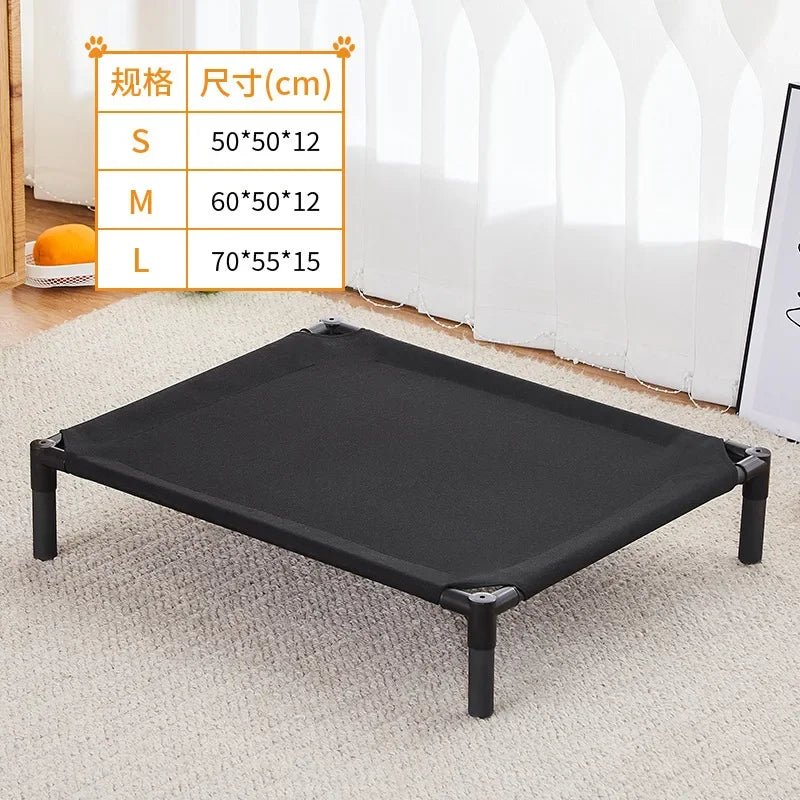 Elevated Folding Pet Bed - Portable Washable Dog & Cat Camping Bed