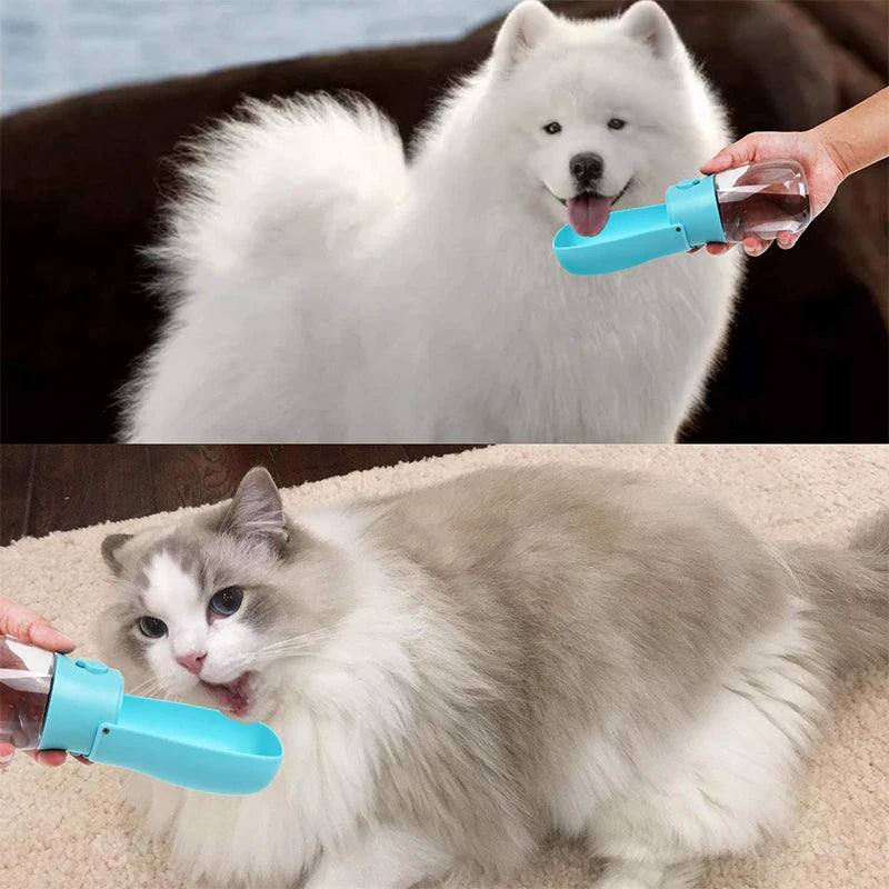 Original Design 300 ml Portable Pet Dog Water  Bottle for Walking Feeder for Dogs Folded Bottle Water Dispenser