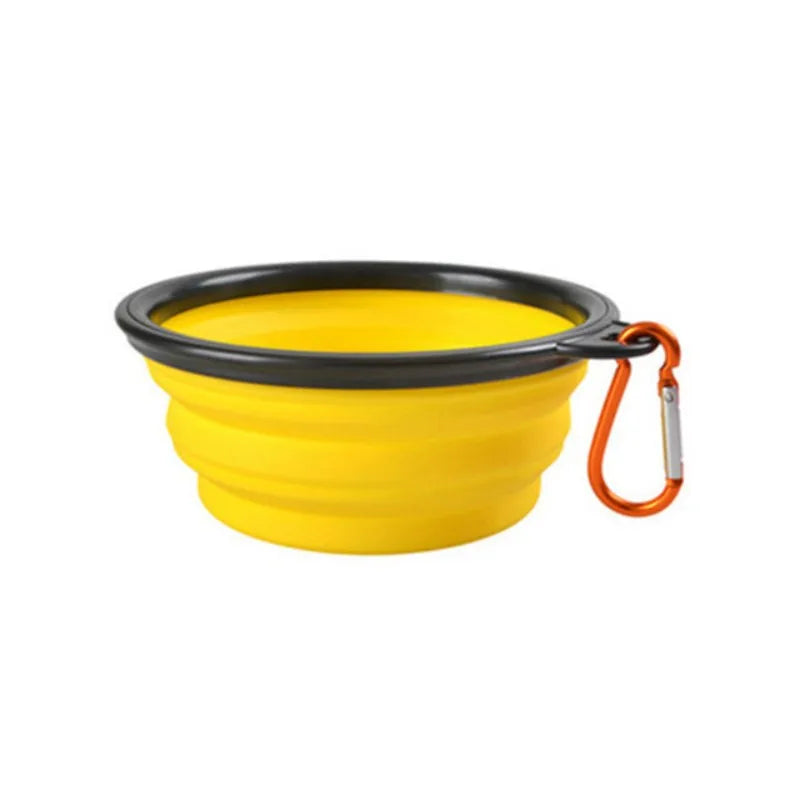 Portable Silicone Collapsible Pet Bowl - Durable Travel Food & Water Bowl