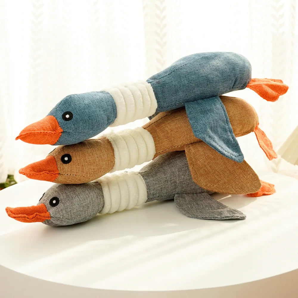 Geese Sound Pet Toy - Bite-Resistant, Teeth Cleaning Toy for Dogs & Cats