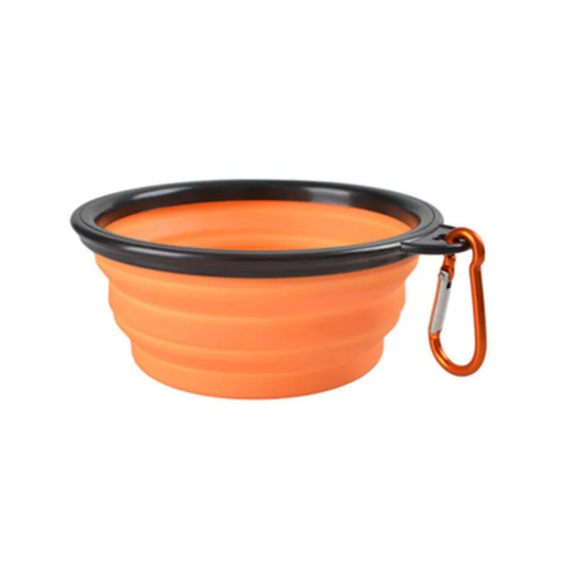 Portable Silicone Collapsible Pet Bowl - Durable Travel Food & Water Bowl