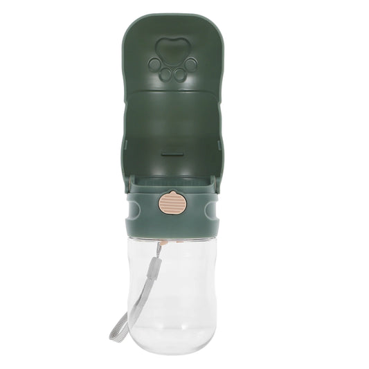 Portable Pet Water Bottle 100ml White Small Size for Dogs Cats Travel Outdoor Dog Feeder Dispenser Bowl Pet Container
