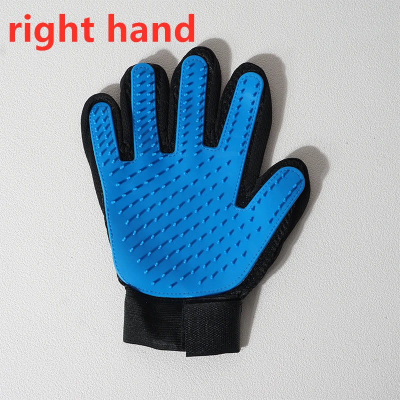 Pet Grooming Glove - Hair Deshedding Brush & Massage Comb for Cats & Dogs