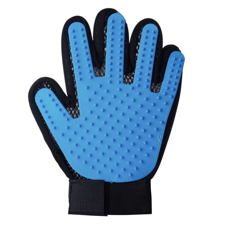 Pet Grooming Glove - Hair Deshedding Brush & Massage Comb for Cats & Dogs