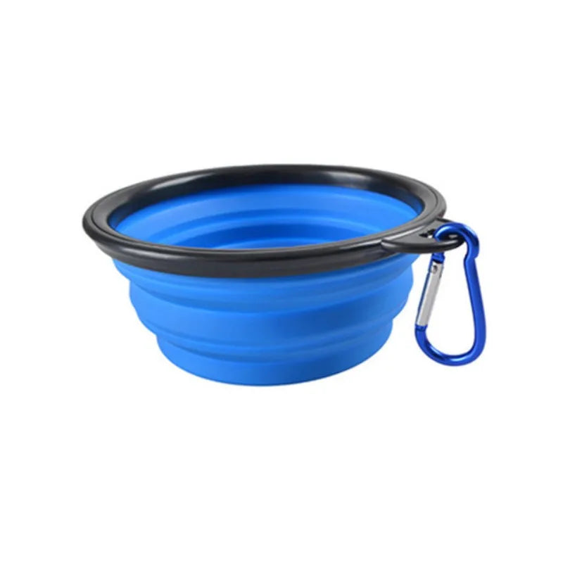 Portable Silicone Collapsible Pet Bowl - Durable Travel Food & Water Bowl