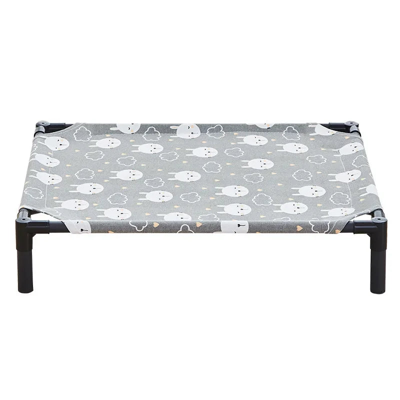 Elevated Folding Pet Bed - Portable Washable Dog & Cat Camping Bed