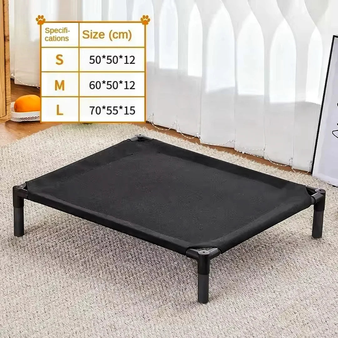 Elevated Folding Pet Bed - Portable Washable Dog & Cat Camping Bed