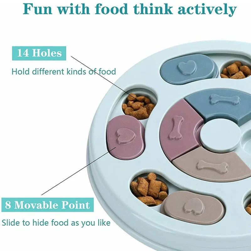 Interactive Slow Feeder Toy - Dog Training & Boredom Relief Bowl