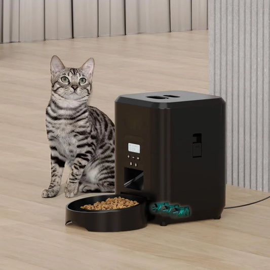 Smart Automatic Slow Feeder - Timed Quantitative Cat & Dog Food Dispenser