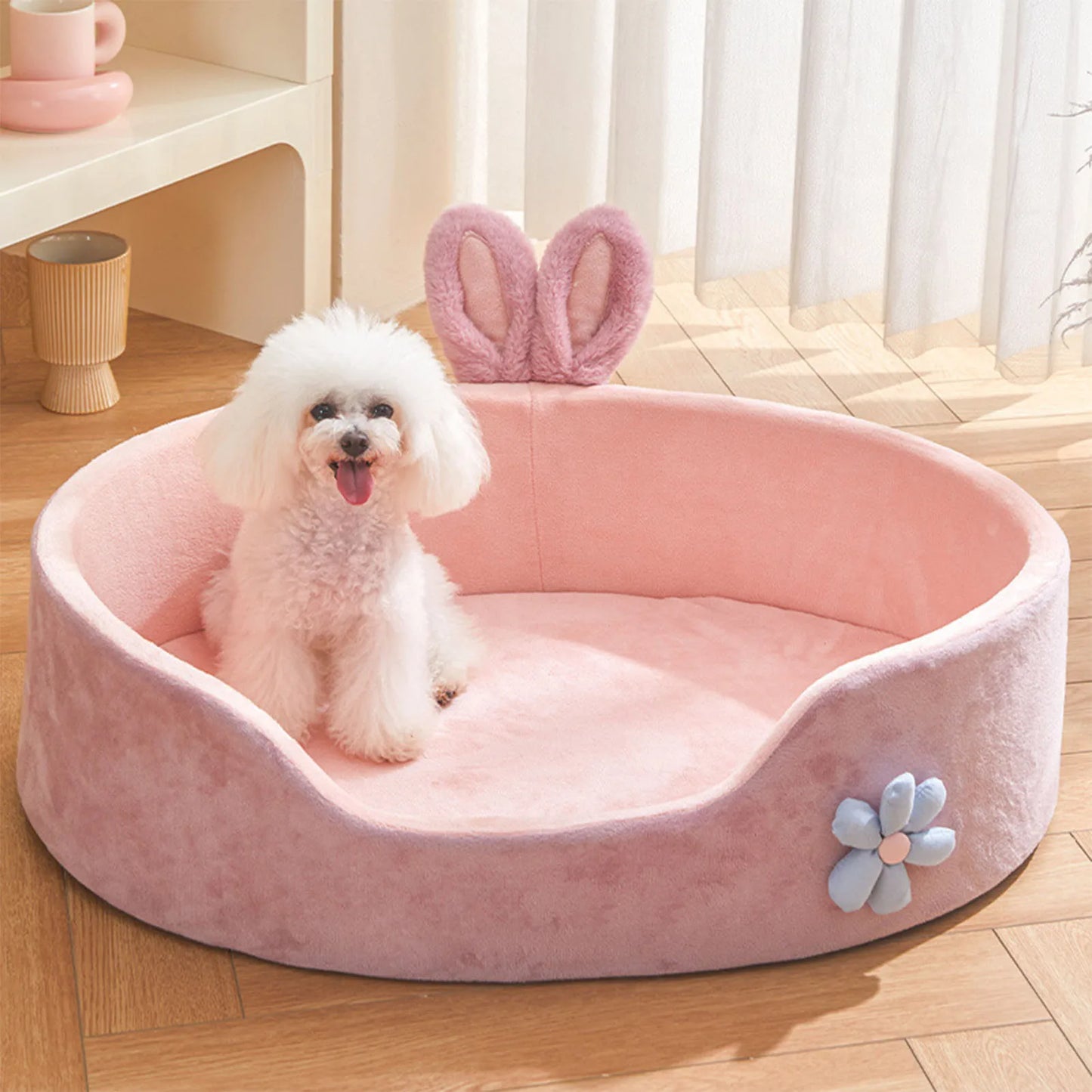 Detachable Washable Soft Pet Bed - All-Season Comfort