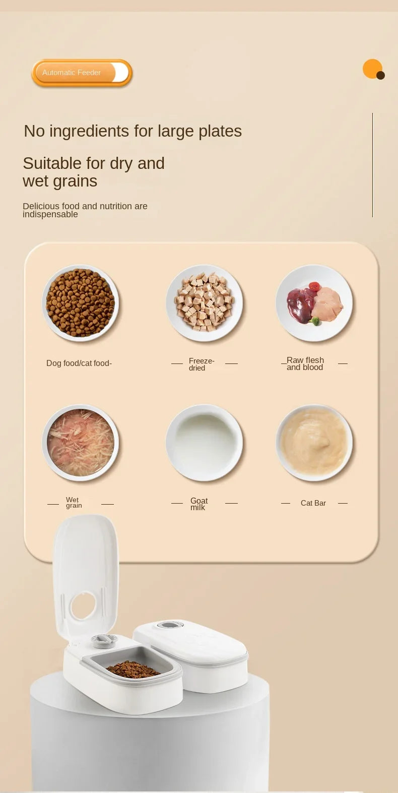 Smart 4L Automatic Pet Feeder - APP & WIFI Controlled for Dogs & Cats