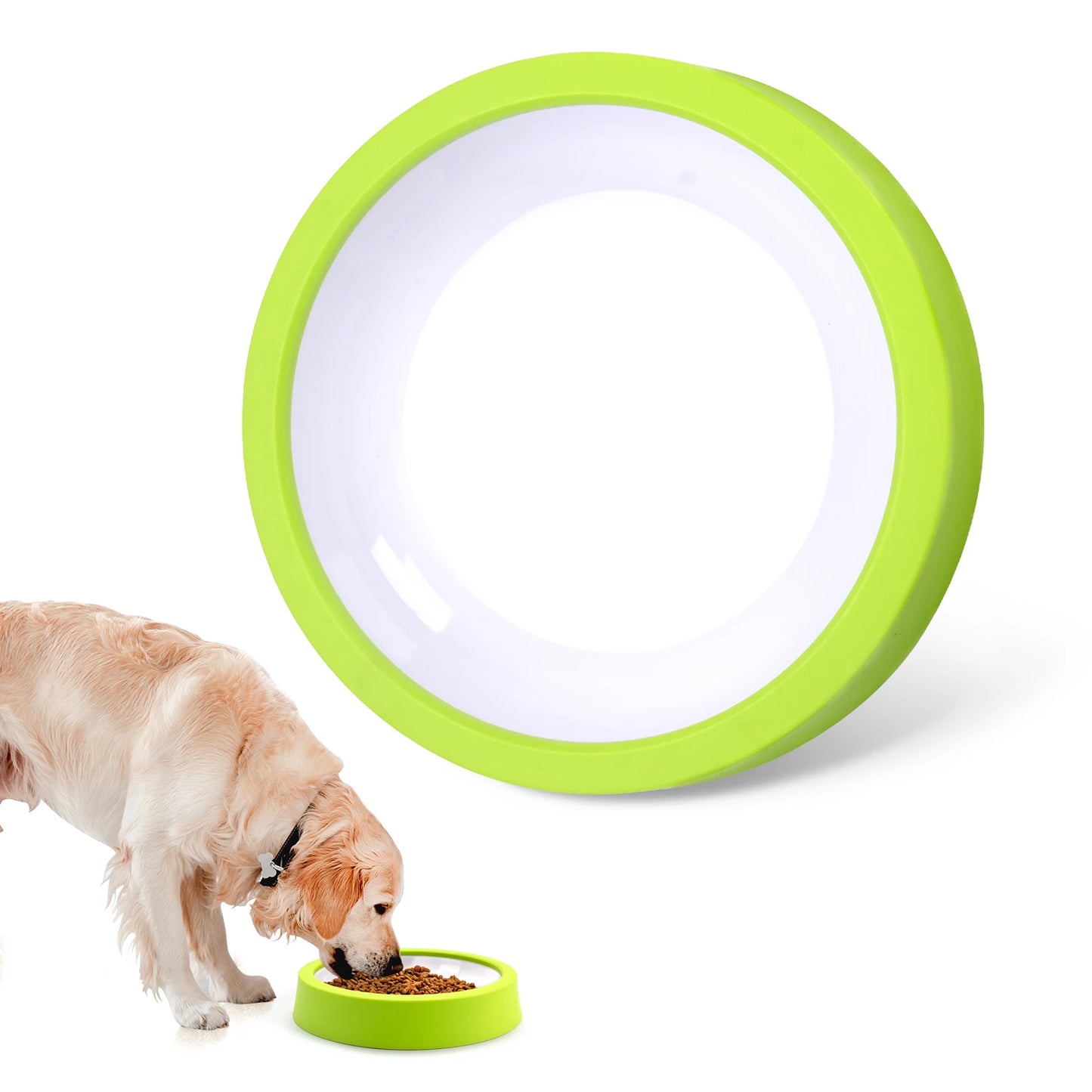 Anti-Gulping Slow Feeder Dog Bowl - Non-Slip Eco Dish for All Sizes