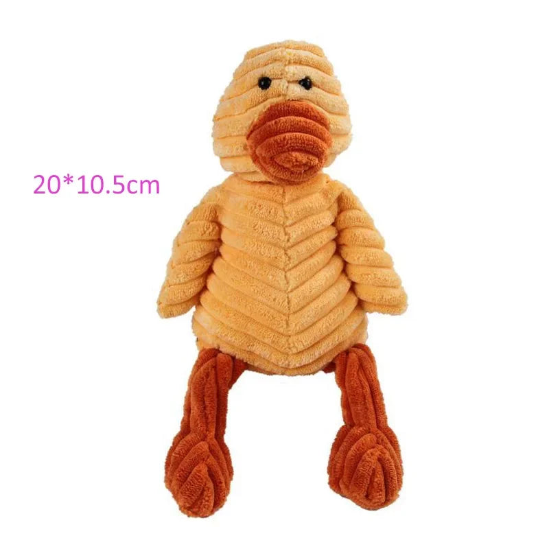 Plush Squeaky Dog Toy - Bite-Resistant Animal Toy for Puppies & Dogs