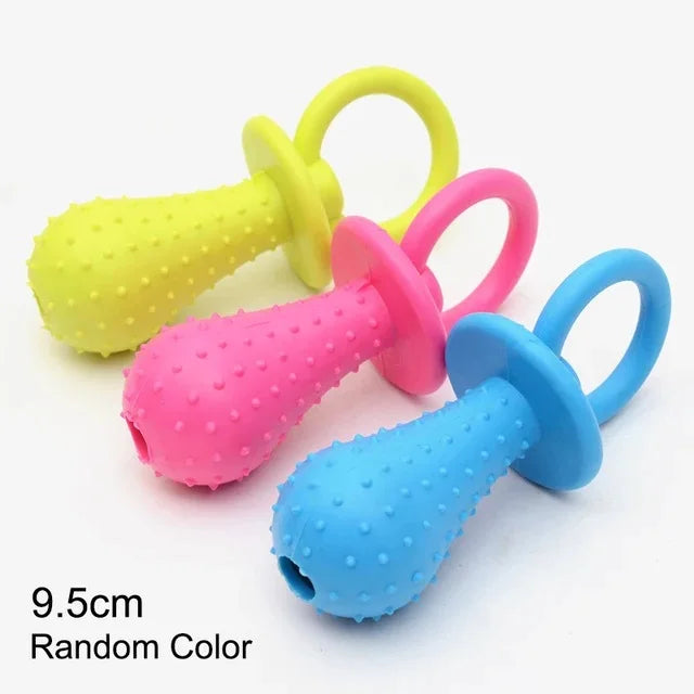 Rubber Chew Toy for Small Dogs - Bite-Resistant & Teeth Cleaning