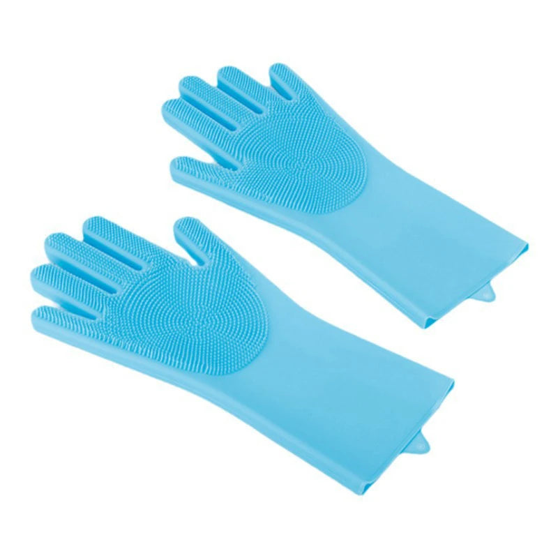 Silicone Pet Bathing Gloves - Shampoo & Hair Removal Massaging Sponge