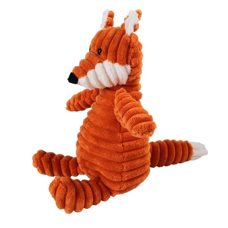 Plush Squeaky Dog Toy - Bite-Resistant Animal Toy for Puppies & Dogs