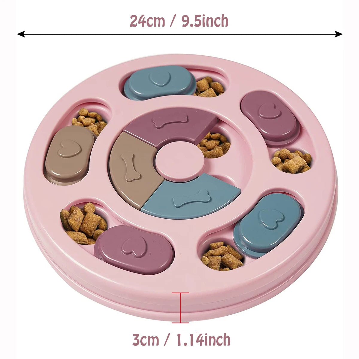 Interactive Slow Feeder Toy - Dog Training & Boredom Relief Bowl
