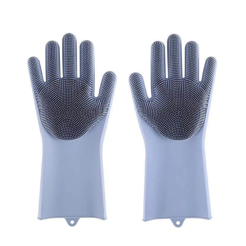 Pet Grooming Cleaning Gloves - Bathing Scrubber & Hair Removal Sponge