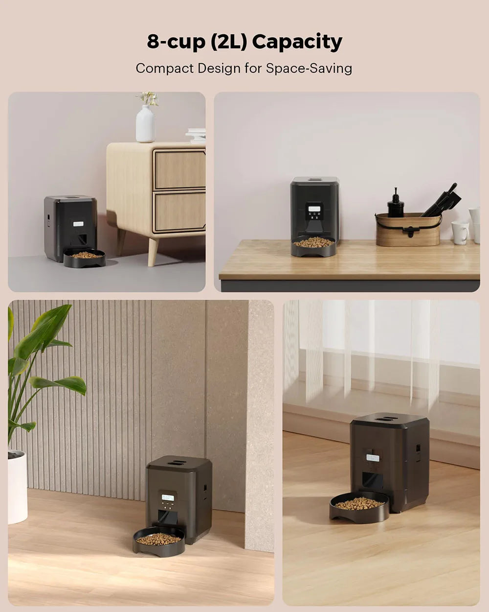 Smart Automatic Slow Feeder - Timed Quantitative Cat & Dog Food Dispenser