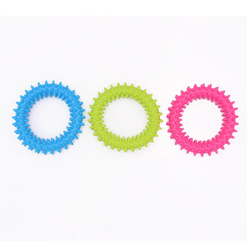 Rubber Chew Toy for Small Dogs - Bite-Resistant & Teeth Cleaning