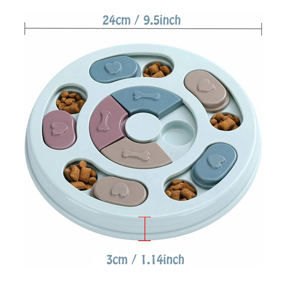 Interactive Slow Feeder Toy - Dog Training & Boredom Relief Bowl