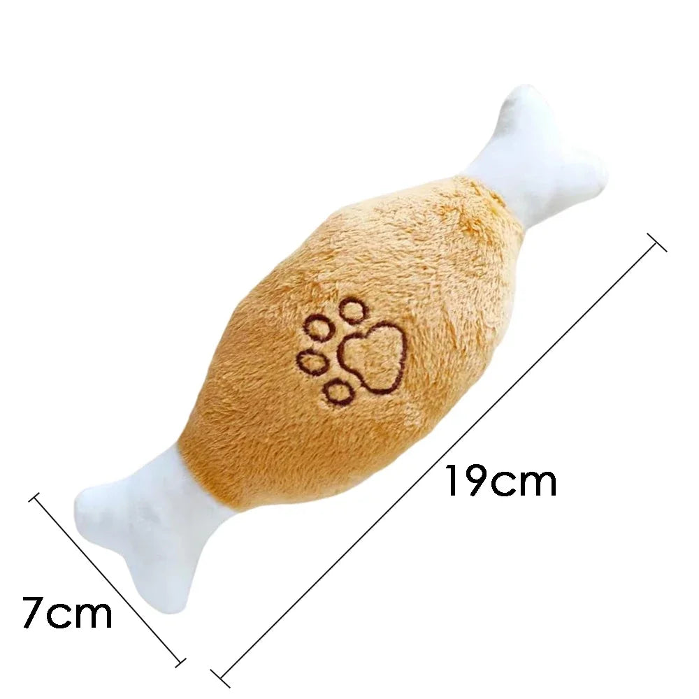 Plush Squeaky Dog Toy - Bite-Resistant Animal Toy for Puppies & Dogs